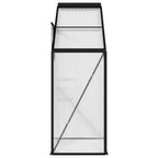 vidaXL Gewächshaus Anthrazit Aluminium 1,38 m³