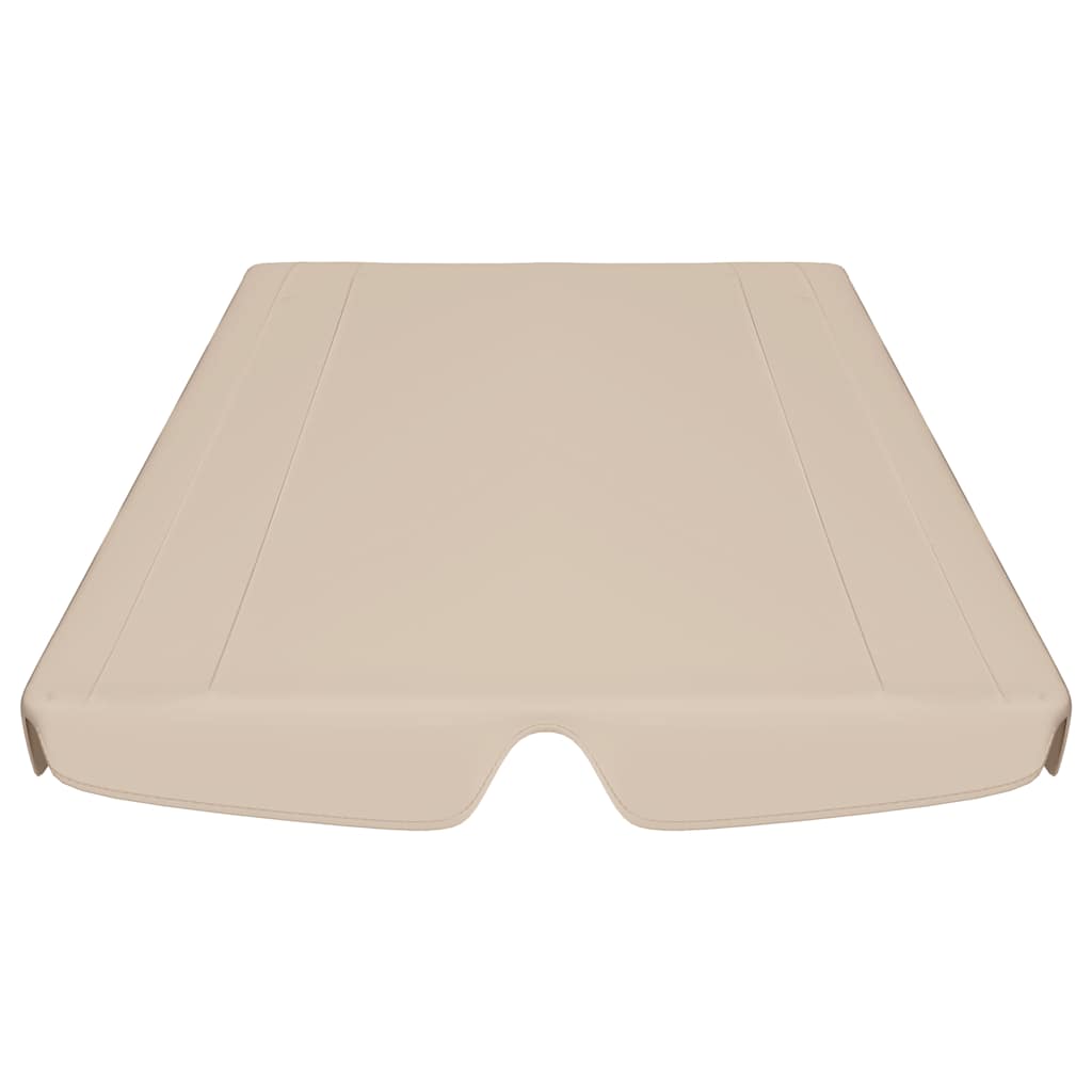 vidaXL Ersatzdach für Hollywoodschaukel Beige 188/168x145/110 cm