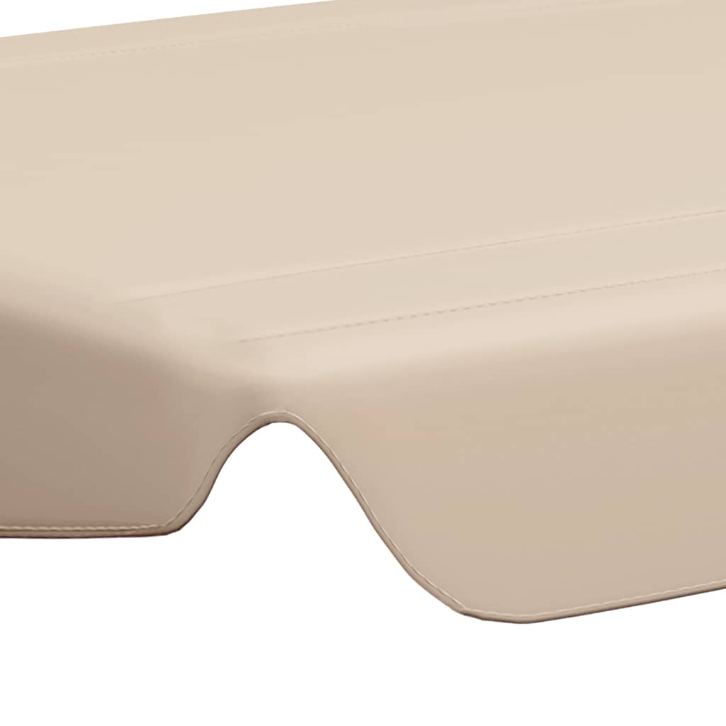 vidaXL Ersatzdach für Hollywoodschaukel Beige 188/168x145/110 cm