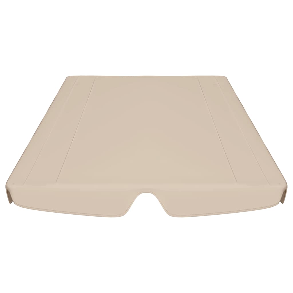 vidaXL Ersatzdach für Hollywoodschaukel Beige 150/130x105/70 cm