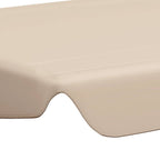 vidaXL Ersatzdach für Hollywoodschaukel Beige 150/130x105/70 cm