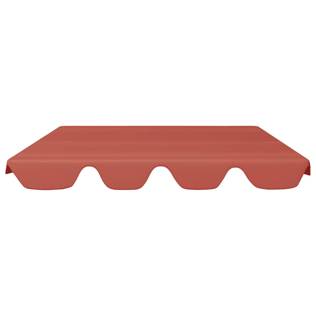 vidaXL Ersatzdach für Hollywoodschaukel Terracotta 150/130x105/70 cm