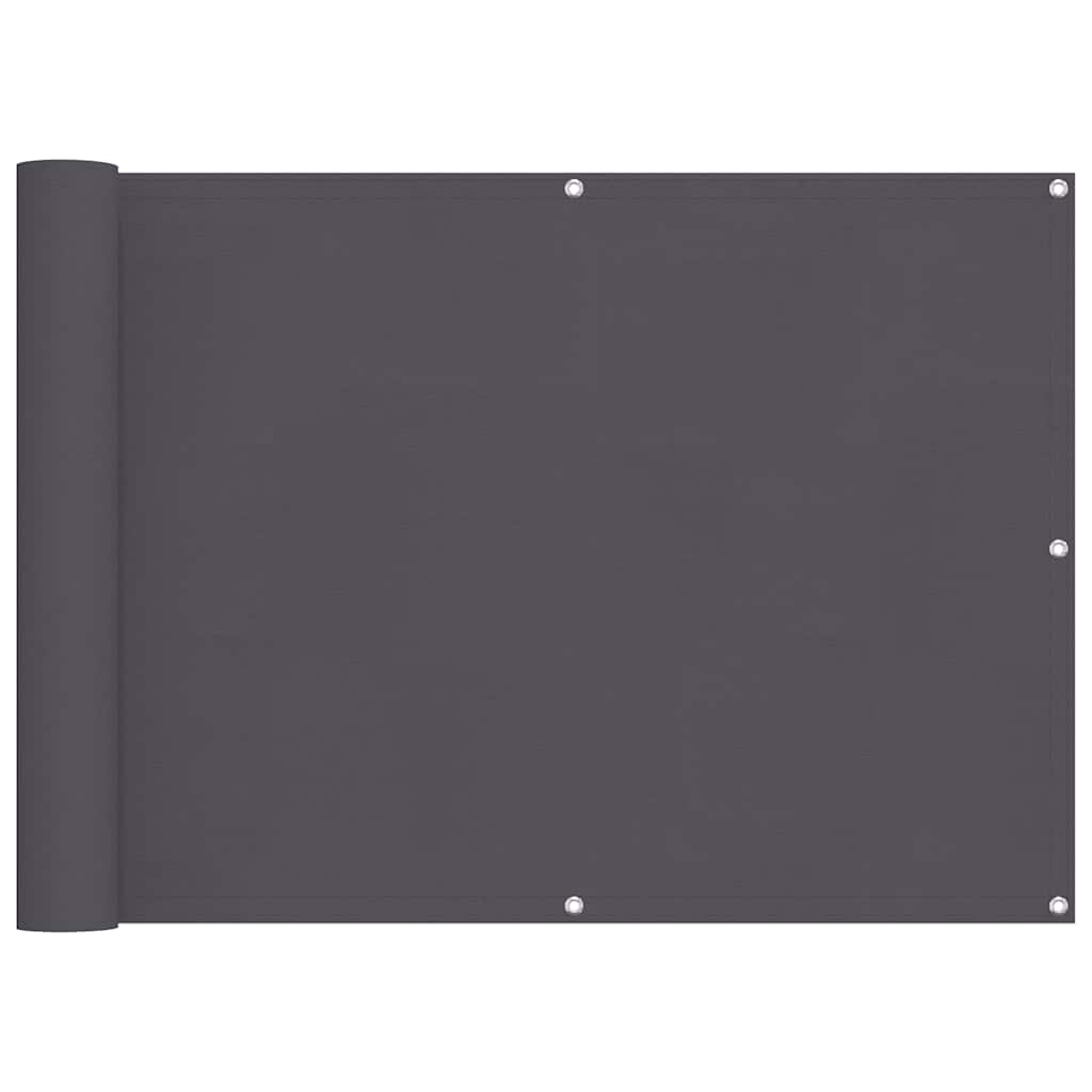 vidaXL Balkon-Sichtschutz Anthrazit 75x300 cm Oxford-Gewebe