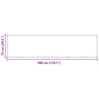 vidaXL Balkon-Sichtschutz Anthrazit 75x300 cm Oxford-Gewebe