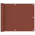 vidaXL Balkon-Sichtschutz Terrakotta-Rot 75x300 cm Oxford-Gewebe