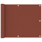 vidaXL Balkon-Sichtschutz Terrakotta-Rot 75x300 cm Oxford-Gewebe