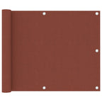 vidaXL Balkon-Sichtschutz Terracotta-Rot 75x500 cm Oxford-Gewebe