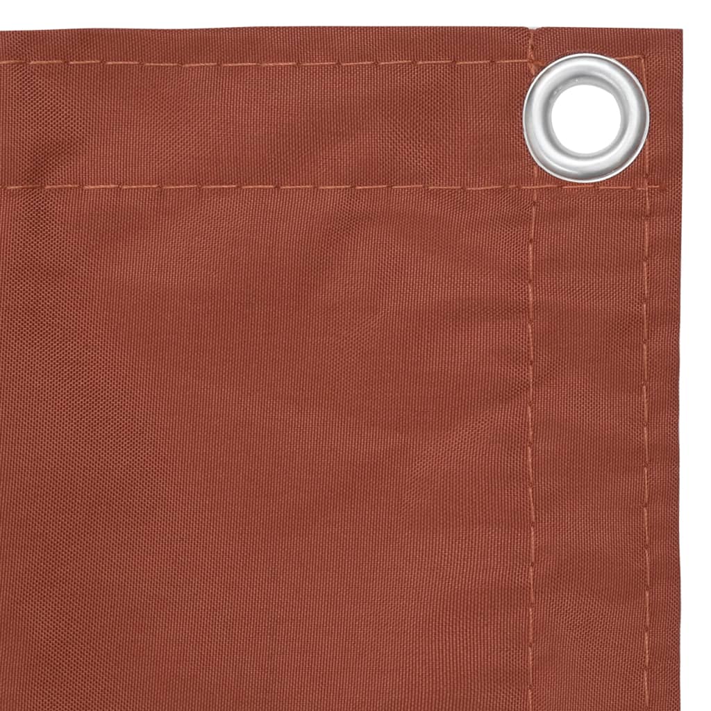 vidaXL Balkon-Sichtschutz Terracotta-Rot 75x500 cm Oxford-Gewebe