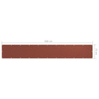 vidaXL Balkon-Sichtschutz Terracotta-Rot 75x500 cm Oxford-Gewebe