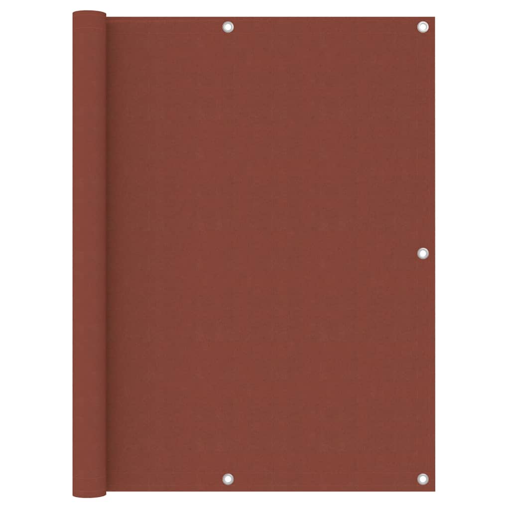vidaXL Balkon-Sichtschutz Terrakotta-Rot 75x300 cm Oxford-Gewebe