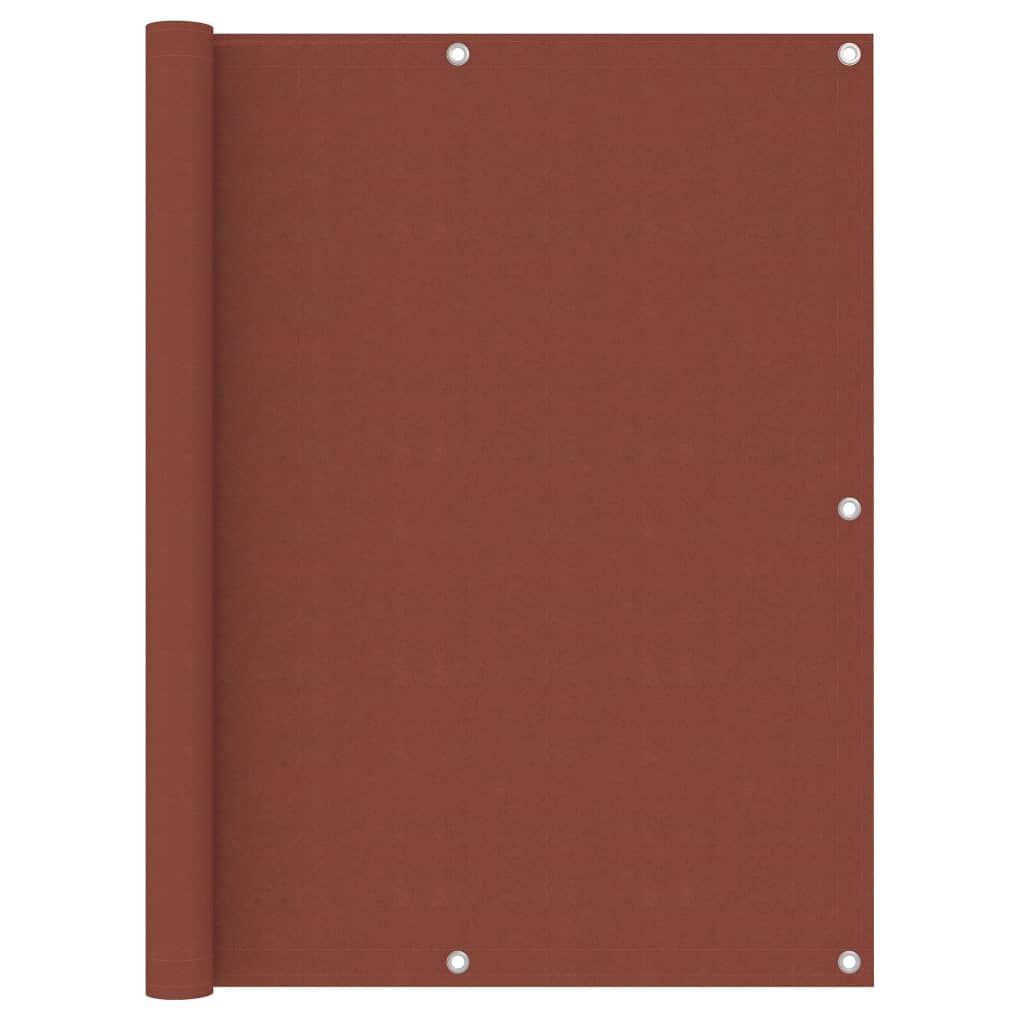 vidaXL Balkon-Sichtschutz Terrakotta-Rot 75x300 cm Oxford-Gewebe
