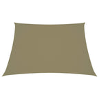 vidaXL Sonnensegel Oxford-Gewebe Trapezförmig 2/4x3 m Beige