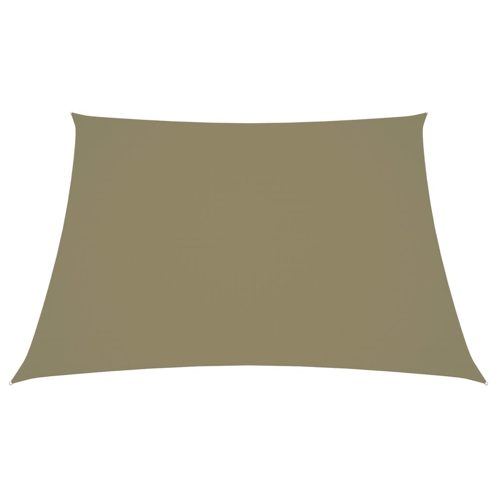 vidaXL Sonnensegel Oxford-Gewebe Trapezförmig 2/4x3 m Beige