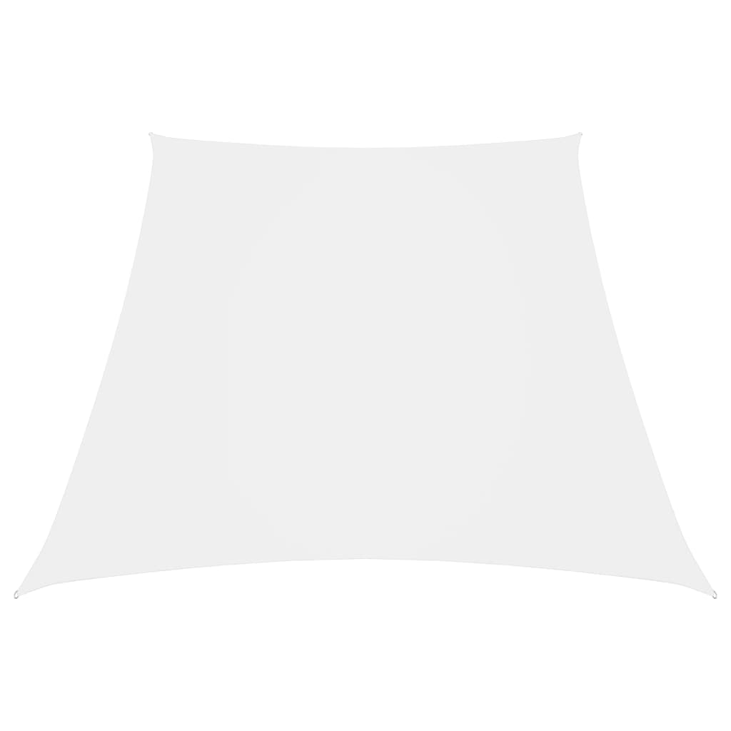 vidaXL Sonnensegel Oxford-Gewebe Trapezförmig 3/5x4 m Weiß