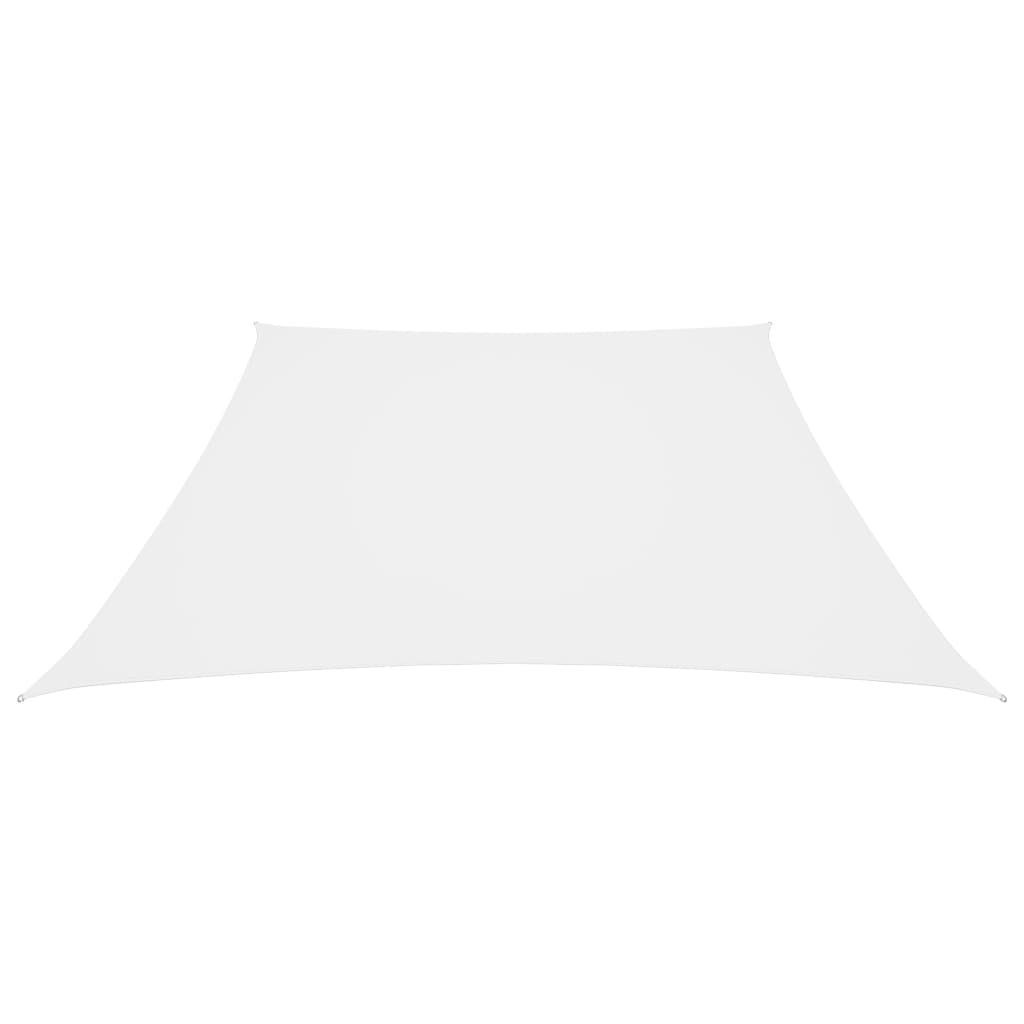 vidaXL Sonnensegel Oxford-Gewebe Trapezförmig 3/5x4 m Weiß