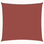 vidaXL Sonnensegel Oxford-Gewebe Quadratisch 3x3 m Terrakotta-Rot
