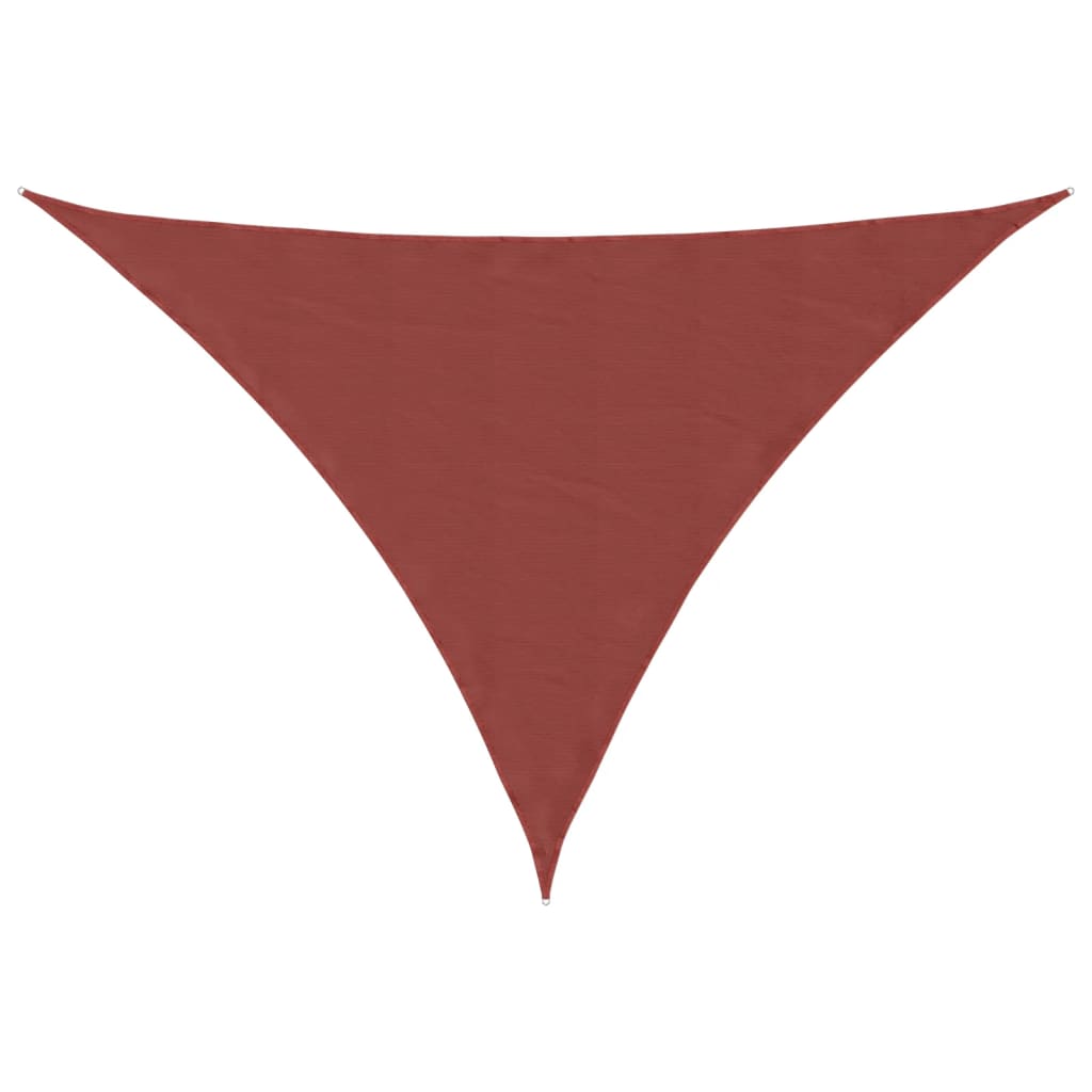vidaXL Sonnensegel Oxford-Gewebe Dreieckig 2,5x2,5x3,5m Terrakotta-Rot
