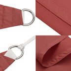 vidaXL Sonnensegel Oxford-Gewebe Dreieckig 3x4x5 m Terracotta-Rot
