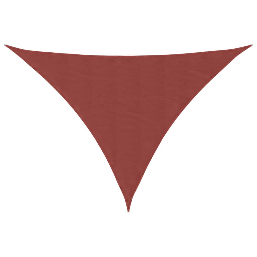 vidaXL Sonnensegel Oxford-Gewebe Dreieckig 3,5x3,5x4,9m Terrakottarot
