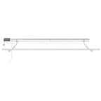 vidaXL Markisenrahmen mit LED-Lichtleisten Weiß 300 x 250 cm Aluminium
