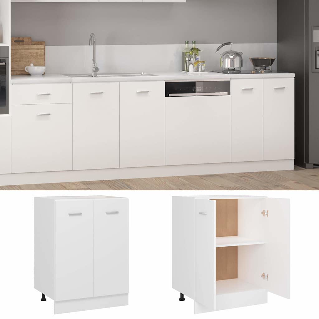 vidaXL Unterschrank Lyon Weiß 60x46x81,5 cm Holzwerkstoff