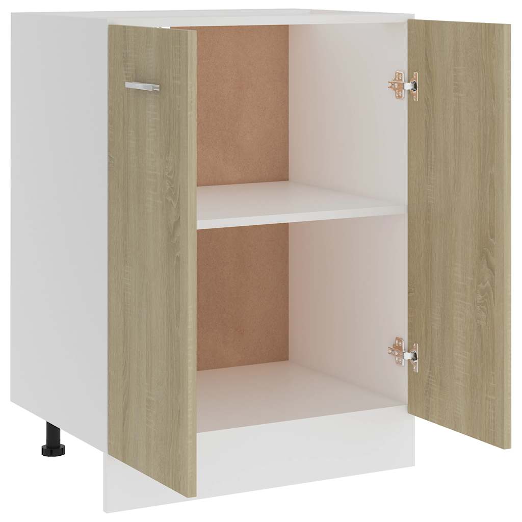 vidaXL Unterschrank Lyon Sonoma-Eiche 60x46x81,5 cm Holzwerkstoff