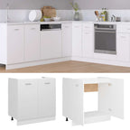 vidaXL Spülenunterschrank Lyon Weiß 80x46x81,5 cm Holzwerkstoff
