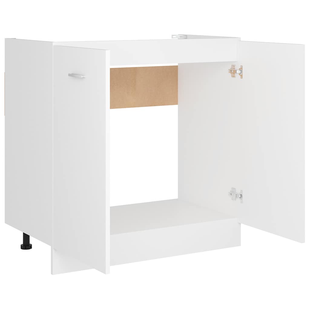 vidaXL Spülenunterschrank Lyon Weiß 80x46x81,5 cm Holzwerkstoff