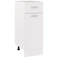 vidaXL Schubunterschrank Lyon Weiß 30x46x81,5 cm Holzwerkstoff