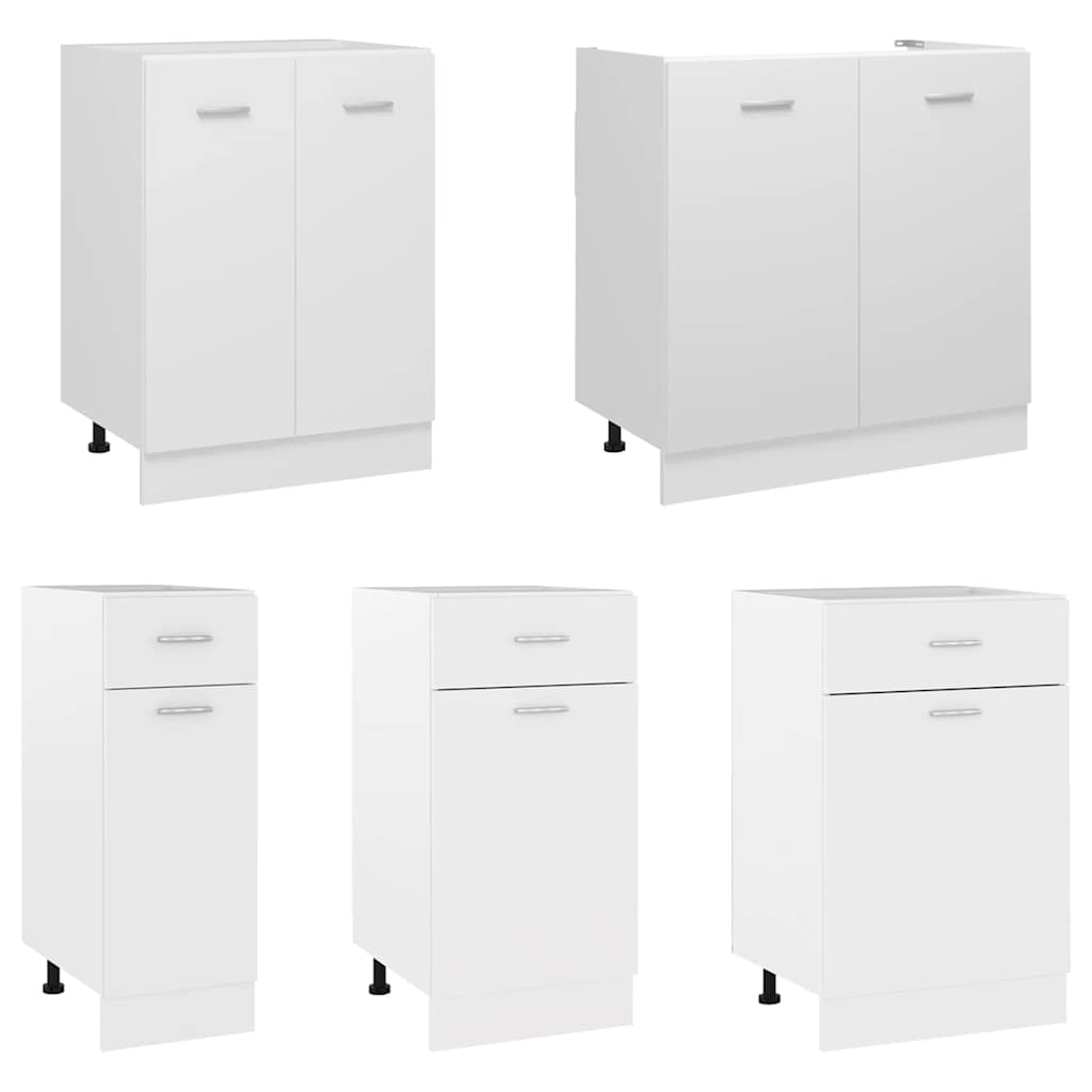 vidaXL Schubunterschrank Lyon Weiß 30x46x81,5 cm Holzwerkstoff