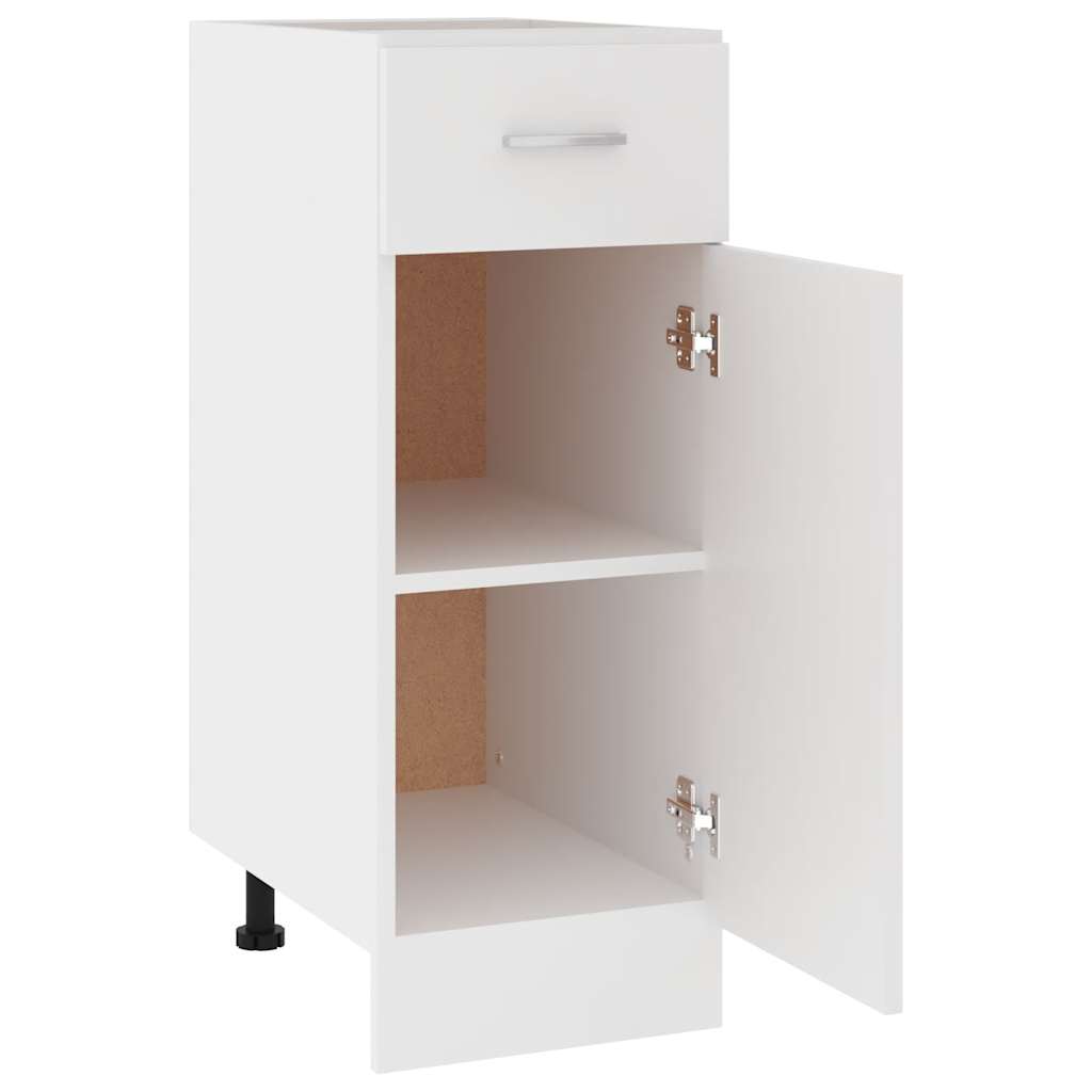 vidaXL Schubunterschrank Lyon Weiß 30x46x81,5 cm Holzwerkstoff
