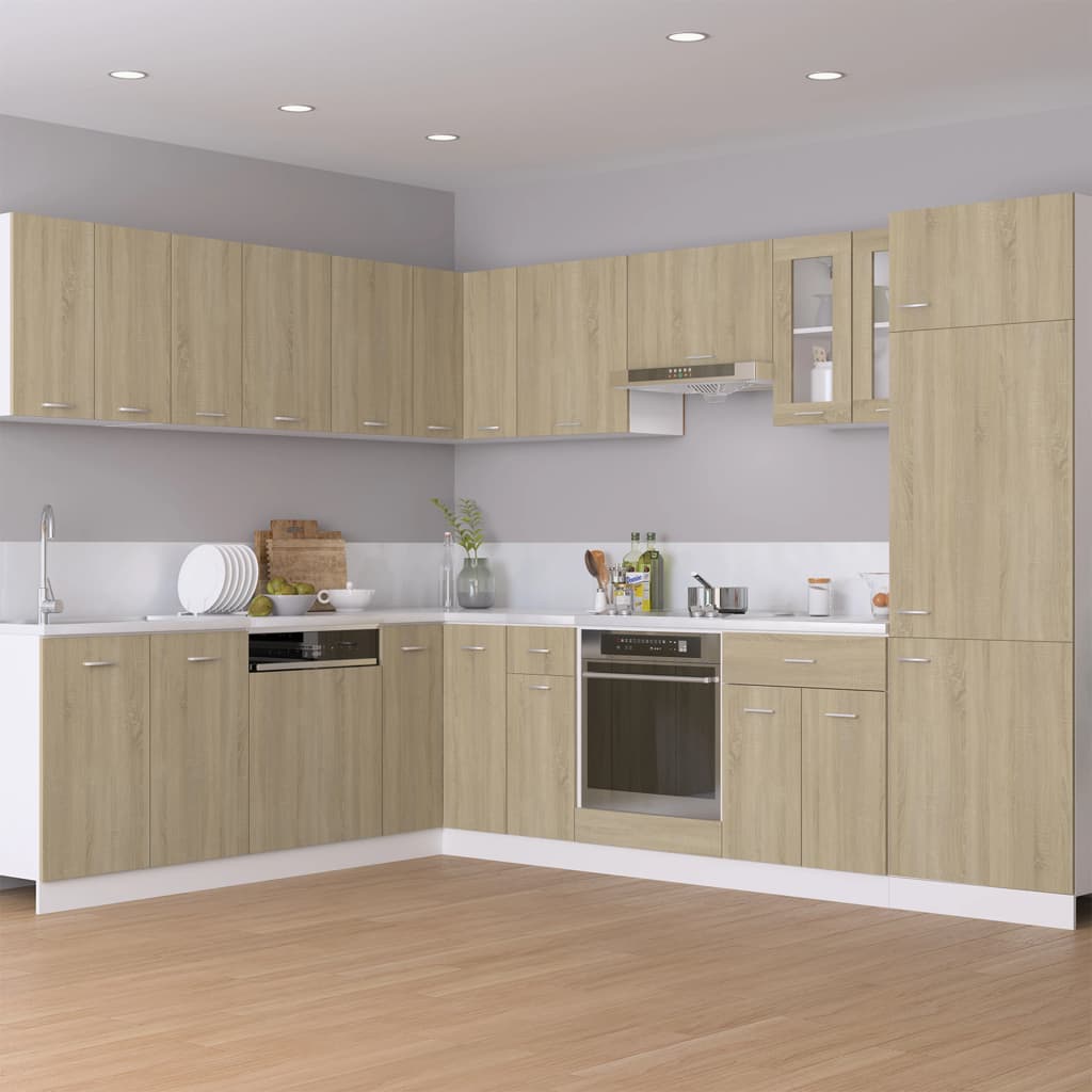 vidaXL Schubunterschrank Lyon Sonoma-Eiche 30x46x81,5 cm Holzwerkstoff