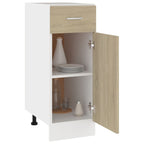 vidaXL Schubunterschrank Lyon Sonoma-Eiche 30x46x81,5 cm Holzwerkstoff