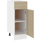 vidaXL Schubunterschrank Lyon Sonoma-Eiche 30x46x81,5 cm Holzwerkstoff