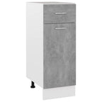 vidaXL Schubunterschrank Lyon Betongrau 30x46x81,5 cm Holzwerkstoff