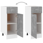 vidaXL Schubunterschrank Lyon Betongrau 30x46x81,5 cm Holzwerkstoff