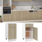 vidaXL Schubunterschrank Sonoma-Eiche 40x46x81,5 cm Holzwerkstoff