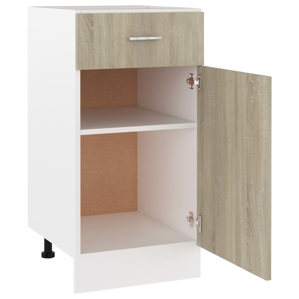 vidaXL Schubunterschrank Sonoma-Eiche 40x46x81,5 cm Holzwerkstoff