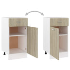 vidaXL Schubunterschrank Sonoma-Eiche 40x46x81,5 cm Holzwerkstoff
