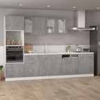 vidaXL Schubunterschrank Betongrau 40x46x81,5 cm Holzwerkstoff