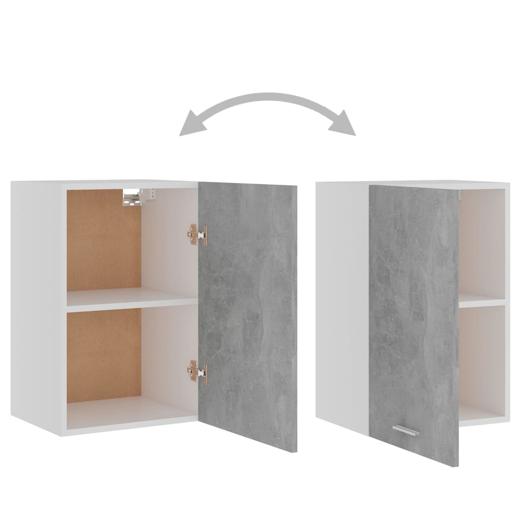 vidaXL Hängeschrank Lyon Betongrau 39,5x31x60 cm Holzwerkstoff