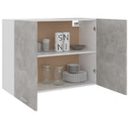 vidaXL Hängeschrank Betongrau 80x31x60 cm Holzwerkstoff