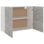 vidaXL Hängeschrank Betongrau 80x31x60 cm Holzwerkstoff