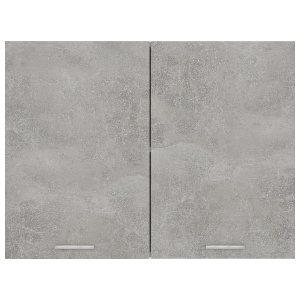 vidaXL Hängeschrank Betongrau 80x31x60 cm Holzwerkstoff