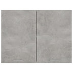 vidaXL Hängeschrank Betongrau 80x31x60 cm Holzwerkstoff