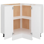 vidaXL Eckunterschrank Lyon Weiß 75,5x75,5x81,5 cm Holzwerkstoff