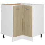 vidaXL Eckunterschrank Lyon Sonoma-Eiche 75,5x75,5x81,5 cm Holzwerkstoff