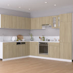 vidaXL Eckunterschrank Lyon Sonoma-Eiche 75,5x75,5x81,5 cm Holzwerkstoff