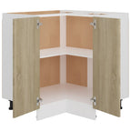 vidaXL Eckunterschrank Lyon Sonoma-Eiche 75,5x75,5x81,5 cm Holzwerkstoff