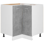 vidaXL Eckunterschrank Lyon Betongrau 75,5x75,5x81,5 cm Holzwerkstoff